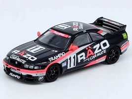 Nissan Skyline GT R R33 RHD Right Hand Drive #11 Razo Trampio N1 Super Endurance Series Sedan Highland 1995 1/64 Diecast Model Car Inno Models IN64-R33R-RAZO