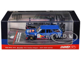 1976 Mazda RX3 Station Wagon RHD Right Hand Drive #12 Mad Mike Whiddett D1 Grand Prix 2024 1/64 Diecast Model Car Inno Models IN64-RX3P-D1GP24