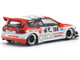Pandem Civic EG6 V1 5 RHD Right Hand Drive #100 Idemitsu Motion Infinite White and Red with Graphics 1/64 Diecast Model Car Pop Race PR640212