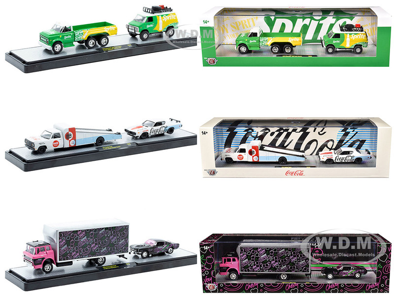 Auto Haulers Soda Set of 3 pieces Release 38 Limited Edition to 8000 pieces Worldwide 1/64 Diecast Models M2 Machines 56000-TW38