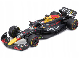 Red Bull Racing RB20 #1 Max Verstappen Oracle Formula One F1 World Championship 2024 with Driver Figure and Display Case Race Series 1/43 Diecast Model Car Bburago 38098MV