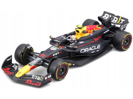 Red Bull Racing RB20 #11 Sergio Perez Oracle Formula One F1 World Championship 2024 with Driver Figure and Display Case "Race" Series 1/43 Diecast Model Car Bburago 38098SP