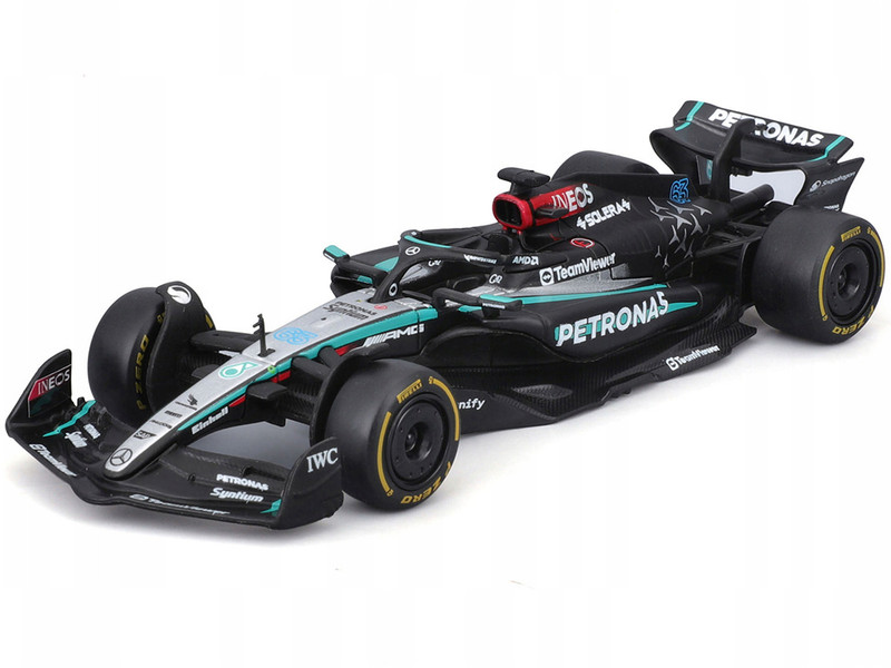 Mercedes AMG F1 W15 E Performance #63 George Russell Petronas Formula One F1 World Championship 2024 Race Series 1/43 Diecast Model Car Bburago 38208GR