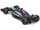 Mercedes AMG F1 W15 E Performance #63 George Russell Petronas Formula One F1 World Championship 2024 with Driver Figure and Display Case Race Series 1/43 Diecast Model Car Bburago 38209GR
