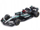 Mercedes AMG F1 W15 E Performance #63 George Russell Petronas Formula One F1 World Championship 2024 with Driver Figure and Display Case Race Series 1/43 Diecast Model Car Bburago 38209GR