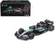 Mercedes AMG F1 W15 E Performance #63 George Russell Petronas Formula One F1 World Championship 2024 with Driver Figure and Display Case Race Series 1/43 Diecast Model Car Bburago 38209GR