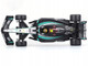 Mercedes AMG F1 W15 E Performance #44 Lewis Hamilton Petronas Formula One F1 World Championship 2024 with Driver Figure and Display Case Race Series 1/43 Diecast Model Car Bburago 38209LH