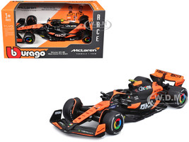 McLaren MCL38 #4 Lando Norris OKX Winner Formula One F1 Miami GP 2024 Race Series 1/43 Diecast Model Car Bburago 38214LN