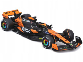 McLaren MCL38 #81 Oscar Piastri OKX Formula One F1 Miami GP 2024 Race Series 1/43 Diecast Model Car Bburago 38214OP