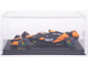 McLaren MCL38 #4 Lando Norris OKX Winner Formula One F1 Miami GP 2024 with Driver Figure and Display Case Race Series 1/43 Diecast Model Car Bburago 38215LN