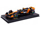 McLaren MCL38 #4 Lando Norris OKX Winner Formula One F1 Miami GP 2024 with Driver Figure and Display Case Race Series 1/43 Diecast Model Car Bburago 38215LN