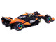 McLaren MCL38 #4 Lando Norris OKX Winner Formula One F1 Miami GP 2024 with Driver Figure and Display Case Race Series 1/43 Diecast Model Car Bburago 38215LN