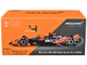 McLaren MCL38 #4 Lando Norris OKX Winner Formula One F1 Miami GP 2024 with Driver Figure and Display Case Race Series 1/43 Diecast Model Car Bburago 38215LN