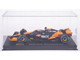 McLaren MCL38 #81 Oscar Piastri OKX Formula One F1 Miami GP 2024 with Driver Figure and Display Case Race Series 1/43 Diecast Model Car Bburago 38215OP