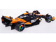 McLaren MCL38 #81 Oscar Piastri OKX Formula One F1 Miami GP 2024 with Driver Figure and Display Case Race Series 1/43 Diecast Model Car Bburago 38215OP