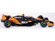 McLaren MCL38 #81 Oscar Piastri OKX Formula One F1 Miami GP 2024 with Driver Figure and Display Case Race Series 1/43 Diecast Model Car Bburago 38215OP
