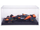 McLaren MCL38 #81 Oscar Piastri OKX Formula One F1 Miami GP 2024 with Driver Figure and Display Case Race Series 1/43 Diecast Model Car Bburago 38215OP
