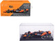 McLaren MCL38 #81 Oscar Piastri OKX Formula One F1 Miami GP 2024 with Driver Figure and Display Case Race Series 1/43 Diecast Model Car Bburago 38215OP