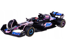Alpine A524 #31 Esteban Ocon BWT Formula One F1 World Championship 2024 with Driver Figure and Display Case Race Series 1/43 Diecast Model Car Bburago 38220EO