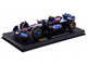 Alpine A524 #10 Pierre Gasly BWT Formula One F1 World Championship 2024 with Driver Figure and Display Case Race Series 1/43 Diecast Model Car Bburago 38220PG
