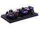 Alpine A524 #10 Pierre Gasly BWT Formula One F1 World Championship 2024 with Driver Figure and Display Case Race Series 1/43 Diecast Model Car Bburago 38220PG