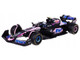 Alpine A524 #10 Pierre Gasly BWT Formula One F1 World Championship 2024 with Driver Figure and Display Case Race Series 1/43 Diecast Model Car Bburago 38220PG