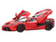 Ferrari LaFerrari Rosso Fuoco Red Metallic One Off Special for Lewis Hamilton With Display Case Limited Edition to 199 pieces Worldwide 1/18 Model Car BBR BBR1822H8DIE1