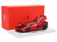 Ferrari LaFerrari Rosso Fuoco Red Metallic One Off Special for Lewis Hamilton With Display Case Limited Edition to 199 pieces Worldwide 1/18 Model Car BBR BBR1822H8DIE1