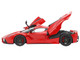 Ferrari LaFerrari Rosso Corsa Red with Black Wheels With Display Case Limited Edition to 120 pieces Worldwide 1/18 Model Car BBR BBR182221-8DIE