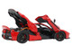 Ferrari LaFerrari Rosso Corsa Red with Black Wheels With Display Case Limited Edition to 120 pieces Worldwide 1/18 Model Car BBR BBR182221-8DIE