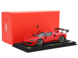 2023 Ferrari 296 Challenge Rosso Corsa Red With Display Case Limited Edition to 36 pieces Worldwide 1/18 Model Car BBR P18242A
