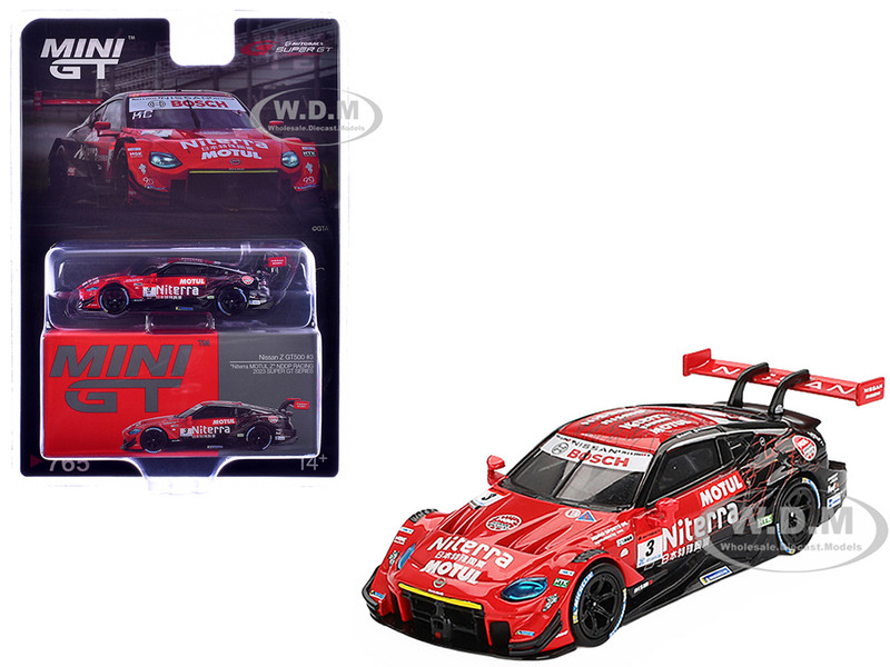 Nissan Z GT500 #3 Katsumasa Chiyo Mitsunori Takaboshi Niterra MOTUL Z NDDP Racing Super GT Series 2023 Limited Edition 1/64 Diecast Model Car Mini GT MGT00765