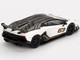 Lamborghini Aventador SVJ 63 Bianco Asopo White with Carbon Top Limited Edition 1/64 Diecast Model Car Mini GT MGT00842