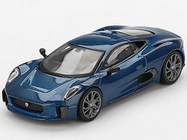 Jaguar C X75 Blue Metallic Limited Edition 1/64 Diecast Model Car Mini GT MGT00884