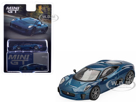 Jaguar C X75 Blue Metallic Limited Edition 1/64 Diecast Model Car Mini GT MGT00884