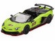 Lamborghini Aventador SVJ 63 Roadster Verde Shock Green Limited Edition 1/64 Diecast Model Car Mini GT MGT00887