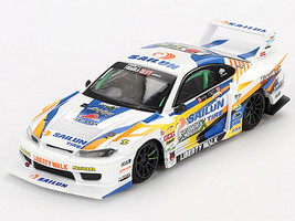 Nissan LB Super Silhouette S15 SILVIA RHD Right Hand Drive #555 Yukio Fausto Formula Drift Japan 2023 Limited Edition 1/64 Diecast Model Car Mini GT MGT00895