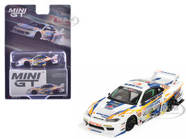 Nissan LB Super Silhouette S15 SILVIA RHD Right Hand Drive #555 Yukio Fausto Formula Drift Japan 2023 Limited Edition 1/64 Diecast Model Car Mini GT MGT00895
