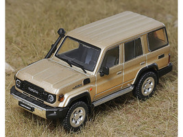 Toyota Land Cruiser J76 Gold Metallic 1/64 Diecast Model Car GCD KS-081-457