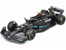 Mercedes AMG F1 W14 E Performance #44 Lewis Hamilton Petronas Formula One F1 World Championship 2023 with Driver Figure Race Series 1/24 Diecast Model Car Bburago 28037LH