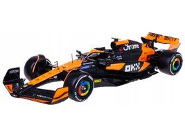 McLaren MCL38 #4 Lando Norris OKX Winner Formula One F1 Miami GP 2024 with Driver Figure Race Series 1/24 Diecast Model Car Bburago 28040LN