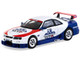 Nissan Nismo GT R LM RHD Right Hand Drive 1995 Launch Version White with Red and Blue Accents Hobby64 Series 1/64 Diecast Model Car Tarmac Works T64-067-TC