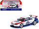 Nissan Nismo GT R LM RHD Right Hand Drive 1995 Launch Version White with Red and Blue Accents Hobby64 Series 1/64 Diecast Model Car Tarmac Works T64-067-TC