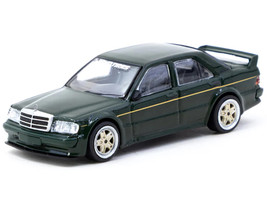 Mercedes Benz 190 E 2 5 16 EVO 1 Toyo Tires Dark Green Global64 Series 1/64 Diecast Model Tarmac Works T64G-057-TOYO