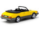 Saab 900 Turbo Convertible Yellow with Tarmac Cards Global64 Series 1/64 Diecast Model Tarmac Works T64G-067-YE