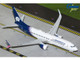 Boeing 737 800 Commercial Aircraft AeroMexico N957AM White with Dark Blue Tail Gemini 200 Series 1/200 Diecast Model Airplane GeminiJets G2AMX1387
