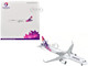 Airbus A321neo Commercial Aircraft Hawaiian Airlines N208HA White with Tail Graphics Gemini 200 Series 1/200 Diecast Model Airplane GeminiJets G2HAL1365