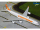 Airbus A340 600 Commercial Aircraft Linea Aerea Conviasa YV3545 White with Orange Tail Gemini 200 Series 1/200 Diecast Model Airplane GeminiJets G2VCV1355