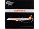 Airbus A340 600 Commercial Aircraft Linea Aerea Conviasa YV3545 White with Orange Tail Gemini 200 Series 1/200 Diecast Model Airplane GeminiJets G2VCV1355