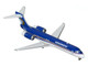 Boeing 717 200 Commercial Aircraft Midwest Airlines N920ME Blue and White 1/400 Diecast Model Airplane GeminiJets GJ1488
